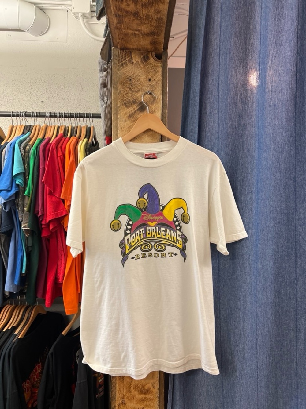Vintage Disney Port Orleans Resort White T-shirt